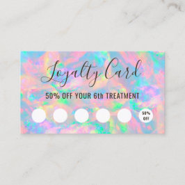 carte de fidélité pastel opal texture