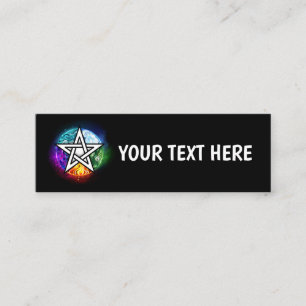 Carte De Fidélité pentagramme du Wiccan