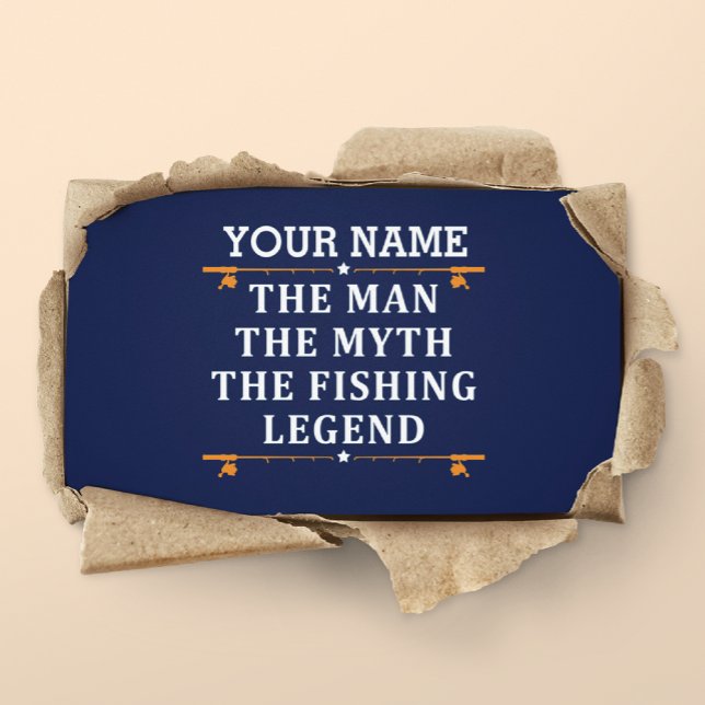 Carte De Fidélité Personnalisé L'Homme Le Mythe La Légende De La Pêc (Créateur téléchargé)