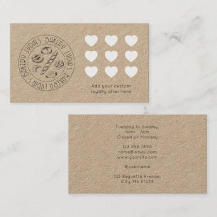 Carte de fidélité personnalisée pour boulangerie K