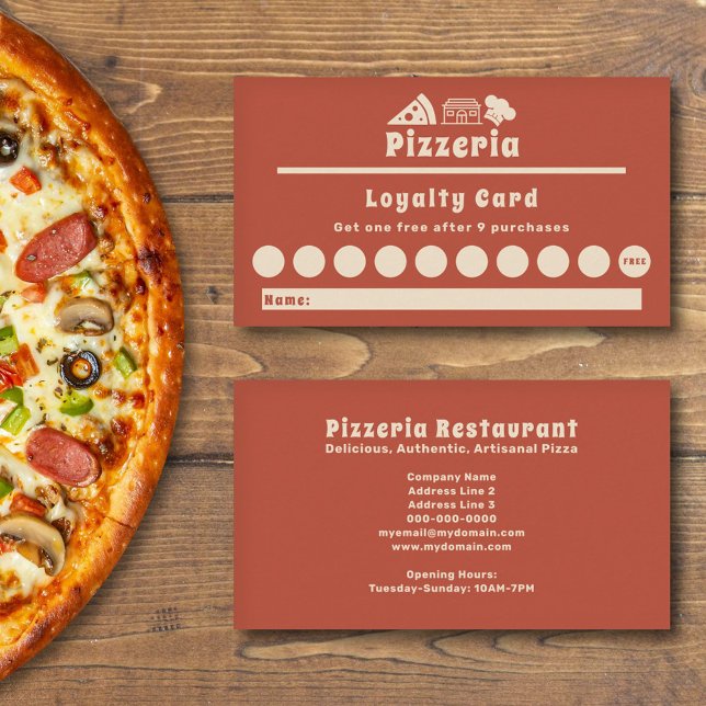 Carte de fidélité Pizzeria (Pizzeria Loyalty Card)