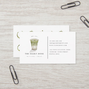 Carte de fidélité pour le Carte de visite du café