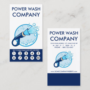 Carte de fidélité Power Wash