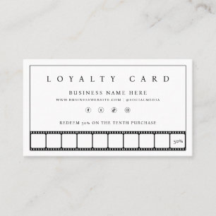 Carte De Fidélité Programme de récompense de bande de film Loyal