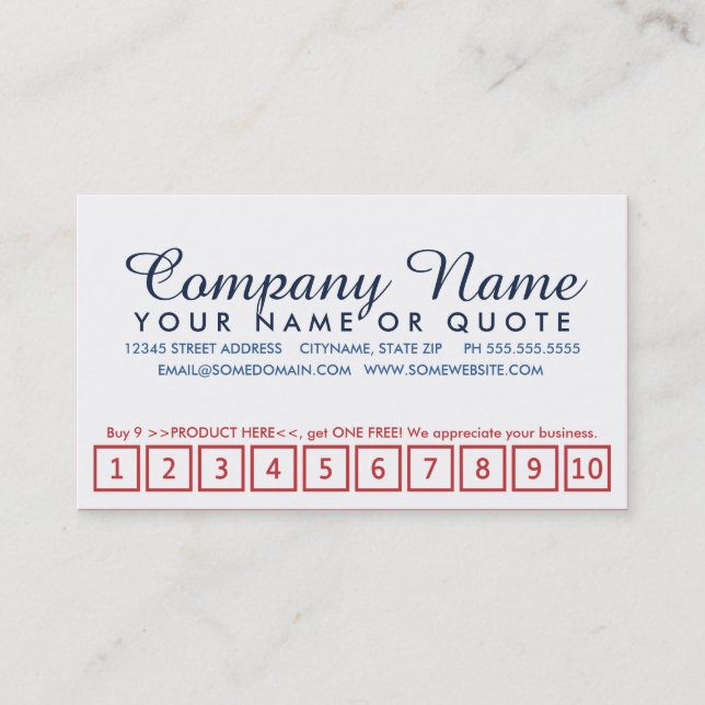 Carte De Fidélité programme de récompenses client statue de liberté (Devant)