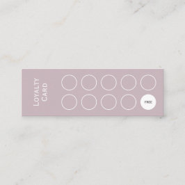 Carte de fidélité, propre et simple, mauve mauve