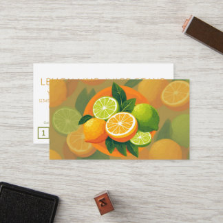 carte de fidélité punch LEMONS LIMES client