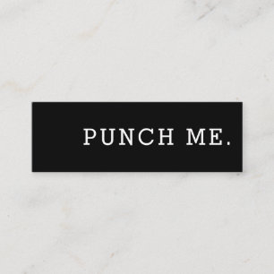 Carte De Fidélité Punch Me Simple Dark Loyalty Café Punch Card