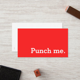 Carte De Fidélité Punch Me Simple Dark Loyalty Café Punch Card