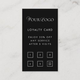 Carte De Fidélité Récompense client du logo d'entreprise mince perso