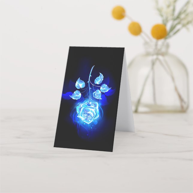 Carte De Fidélité Rose bleu brûlant (Dos)