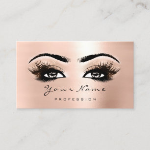 Carte De Fidélité Rose de bleu d'extension de mèches de maquillage