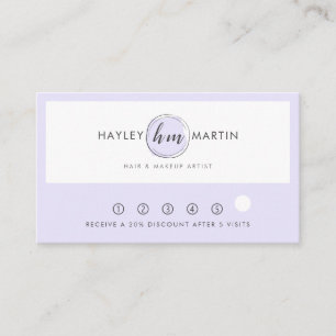Carte De Fidélité Salon de beauté / Logo personnalisé du créateur