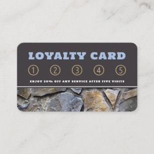 Carte de fidélité Silver & Gold Slate Effet