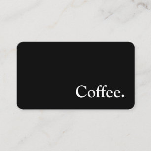 Carte De Fidélité Simple Goudy Word foncé Loyauté café Punch Card