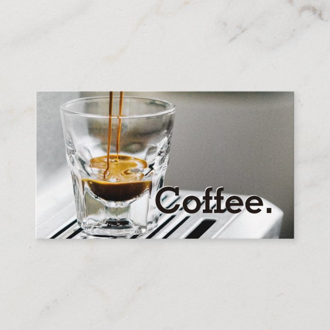 Carte De Fidélité Simple Loyalty Cup and Beans Coffee Punch Card (Devant)