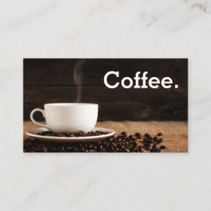 Carte De Fidélité Simple Loyalty Cup and Beans Punch Card