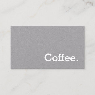 Carte De Fidélité Simple Mot Minima Loyauté Café Punch Card Noir