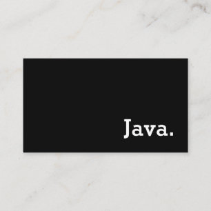 Carte De Fidélité Simple Word Dark Loyalty Java Punch Card