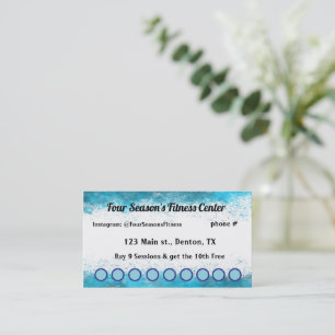 Carte De Fidélité Spa, Fitness, Salon, Nail Salon Loyalty Punch Card