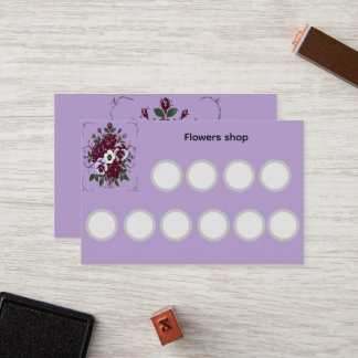 Carte de fidélité standard Violettes Botanique