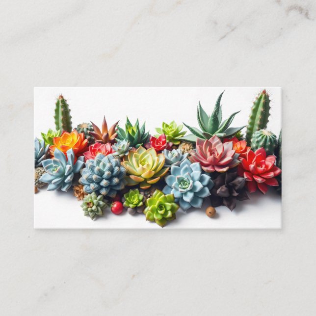 Carte De Fidélité succulents et cactus (Devant)