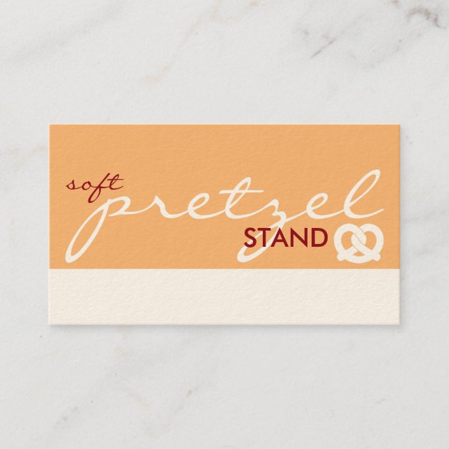Carte De Fidélité support de bretzel souple (couleur personnalisable (Devant)