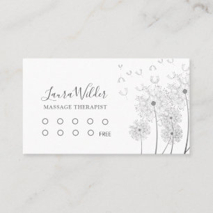 Carte De Fidélité Thérapeute de massage