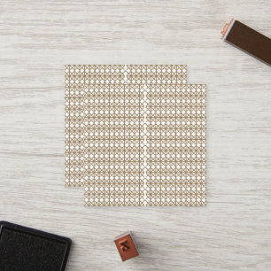 Carte De Fidélité un motif géométrique blanc et or