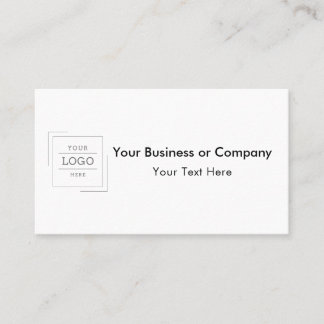 Carte De Fidélité Votre logo d'entreprise personnalisé