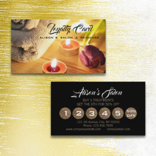 Carte De Fidélité Zen Aromathérapie SPA Massage thérapie Loyauté