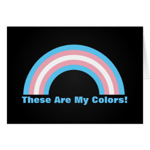 Carte de fierté arc-en-ciel transgenre