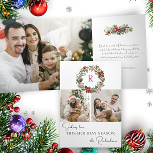 CARTE DE FIN D'ANNÉE TROIS VOLETS 