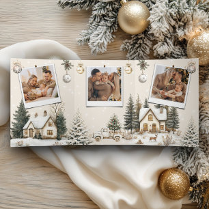 CARTE DE FIN D'ANNÉE TROIS VOLETS