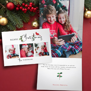 CARTE DE FIN D'ANNÉE TROIS VOLETS 