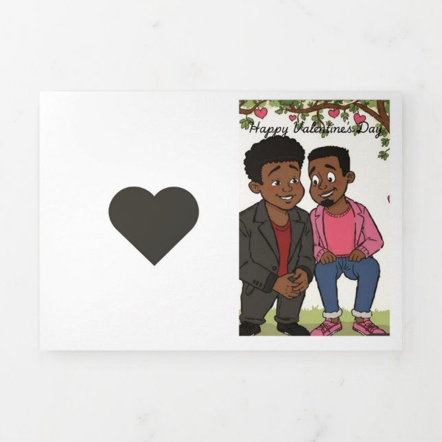 Carte De Fin D'année Trois Volets Amour - moments (Page de couverture)