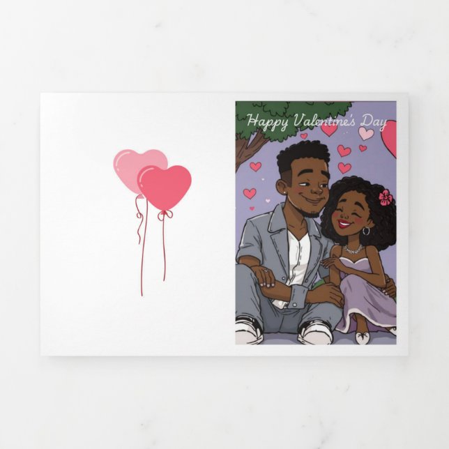 Carte De Fin D'année Trois Volets Amour - Nous (Page de couverture)