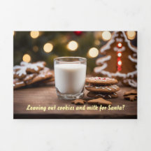 Carte de Noël avec recette de biscuits pour animau
