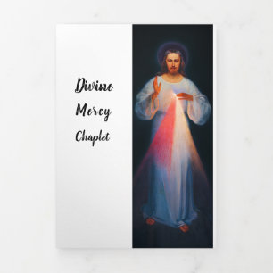 Carte De Fin D'année Trois Volets Chapelet de la Divine Miséricorde