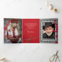 Lace Black Borders Rouge Personnalisé Blanc Script