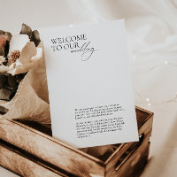 Livret mariage Heekend Itinéraire Timeline Elegant