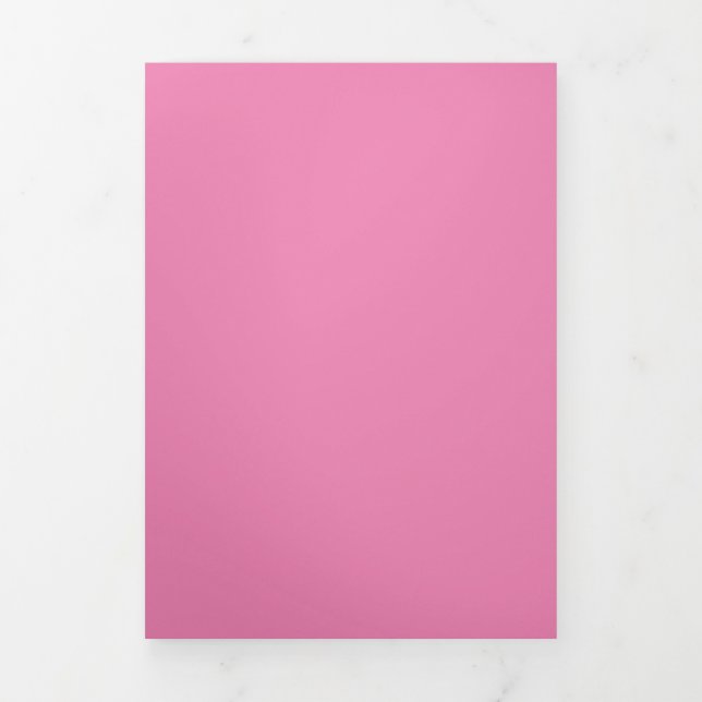 Carte De Fin D'année Trois Volets Rose #EF8484, Cadillac rose (Page de couverture)