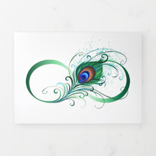 Carte De Fin D'année Trois Volets Symbole de l'Infinity