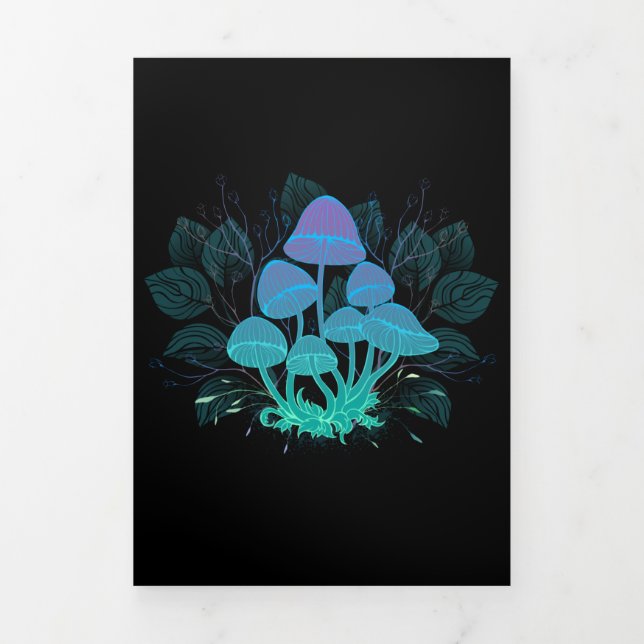 Carte De Fin D'année Trois Volets Tabourets dans Bushes (Page de couverture)
