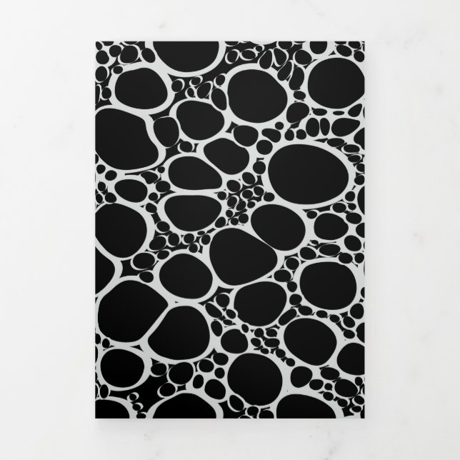 Carte De Fin D'année Trois Volets Travail numérique Abstrait 7 (Page de couverture)