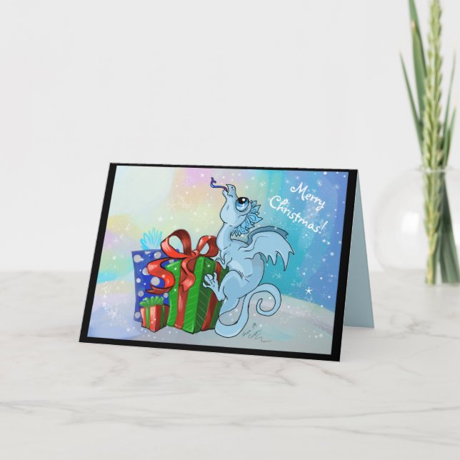 carte de fin de année de Noël de Dragon~Merry de (Devant)