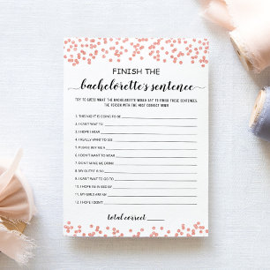 Carte de fin de phrase modifiable pour la Bachelor