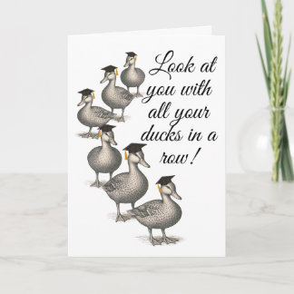 Carte de fin d'études Ducks in a Row