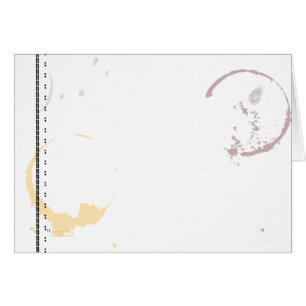 Carte de fixation de café d'art de machine à écrir