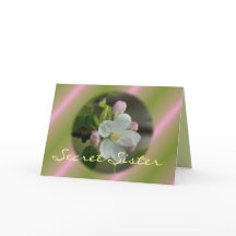 Carte de fleurs Apple Secret Sister - personnalise